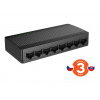 Tenda SG108M - 8x Gigabit Desktop Ethernet Mini Switch, rychlosti 10/100/1000 Mb/s, 16Gb/s