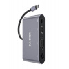 Canyon CNS-TDS14 Multiport Docking Station, 8 portov, 1xUSB-C 100W+1xUSB3.0+1xHDMI+1xVGA+1xRJ45+1xaudio 3,5mm