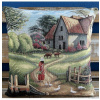Gobelínová obliečka na vankúš 42x42 cm Eden 6230 Viacfarebná 42x42 cm