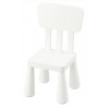 IKEA MAMMUT Detská stolička, biela