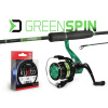 Prívlačový set Delphin GreenSPIN 210cm/30g + 2T + 0,234mm