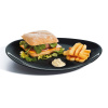 Plytký tanier Steak Friends Time Black 30 x 26 cm LUMINARC