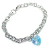 Náramek z chirurgické oceli s křišťálem Swarovski LSW083B