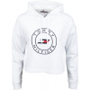 Tommy Hilfiger RELAXED ROUND GRAPHIC HOODIE LS biela,tmavo modrá Dámska mikina S