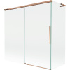 Mexen Rox L paraván do vane 2-krídlový posuvný 160 + 75 x 150 cm, transparentný, ružové zlato - 8C9L-160-075-60-00