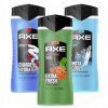 AXE JUNGLE FRESH + HANGOVER + EPIC FRESH SPRCHOVÝ GÉL SET 3x 400 ml (AXE JUNGLE FRESH + HANGOVER + EPIC FRESH SPRCHOVÝ GÉL SET 3x 400 ml)