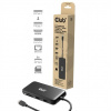 Club3D Dokovací stanice USB-C 8v1, 1xHDMI, 1xDP, 1xUSB-C, 2xUSB, 1xRJ45, černá CSV-2551