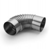 Koleno dymové 130 mm / 90° tenkostenné
