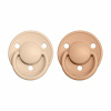 BIBS DE LUX Kaučukový guľatý cumlík 2ks 0-6m Varianta: vanilla-peach