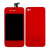 LCD Displej + Dotyková plocha + Zadný kryt Apple iPhone 4G red