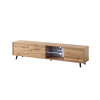 Karol Meble TV stolík Luna 02 LED dub Wotan, 175 cm