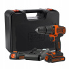 Skrutkovač Black+Decker akumulátorové napájanie 18 V BDCHD18K1B2
