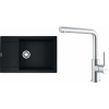 Set Franke G301MČ (drez MRG 611-78 BB Matná čierna + batéria FC 6985.501 SMART GLENDA Celonerez) 114.0759.132