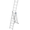 KRAUSE Hliníkový rebrík trojdielny CORDA 3x7 priečok, 150 kg