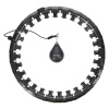 HMS Masážna hula hoop HHW12 so závažím, Plus Size, čierna
