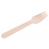 Vidlička MagicHome Woodline ECO Gastro, drevená, 160 mm, bal. 100 ks, 100% Natural