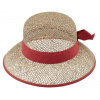 Fiebig - Headwear since 1903 Slamený klobúk s červenou stuhou - Fiebig Veľkosť: 57 cm (M)