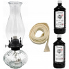 Olejová lampa 550 ml. / 34 cm + olej 2x1l + knôt 50 cm (Olejová lampa 550 ml. / 34 cm + olej 2x1l + knôt 50 cm)