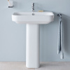 DURAVIT Happy D.2 stĺp pre umývadlo, biela, s povrchom WonderGliss, 08582700001