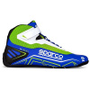 Sparco Kartingové topánky K-Run, farba modro-zelená, veľkosť 45