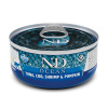 N&D cat Ocean Tuna & Squid & Shrimp konzerva 70g