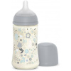 SUAVINEX | Dojčenská fľaša WONDERLAND 270ml FYZIOL PRŮTOK M - LIBERTY MODRÁ