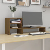 Stojan na monitor medovo-hnedý 81x20x30 cm masívna borovica-ForU-813997