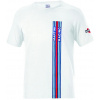 Sparco tričko s pruhmi Martini Racing, farba biela, veľkosť L