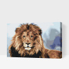 Vymalujsisam.sk Maľovanie podľa čísiel - Lev, kráľ zvierat Veľkosť: 40x60cm, Rám: Na drevenej doske