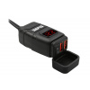 Zásuvka na motorku SEFIS UN10 2X USB s Voltmetrom