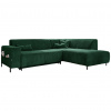 MID.YOU ROHOVÁ SEDACIA SÚPRAVA, textil, tmavozelená - Online Only obývacie izby - 001454003118