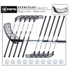 Florbalový set MPS BOOMERANG Black/Blue - 10 ks 8 ks ľavá / 2 ks pravá