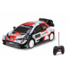 Toyota Yaris WRC RC na diaľkové ovládanie s efektnými svetlami, meria 20x9,5x7cm
