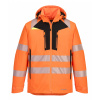 PORTWEST HI-VIS DX461 / Zimná reflexná bunda, nepremokavá - HV oranžová/čierna L
