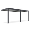 ELEGANCE WALL AUTOMATIC 3x6 Antracit/svetlosivá automatická pergola s osvetlením - Gutroof