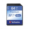 VERBATIM SDXC karta 64GB Class 10, UHS-1 (R:70/W:10 MB/s) 44024