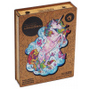 Unidragon drevené puzzle - Jednorožec veľkosť M