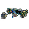 Sada kociek na RPG: Chessex - Lustrous Shadow-White Gold (7 ks)