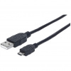 Manhattan 325684 USB kábel 3 m USB 2.0 USB A Micro-USB B Čierna (325684)