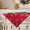 Eurofirany Vianočný obrus zamatový 85x85 červený