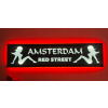LED tabuľa AMSTERDAM RED STREET nad posteľ s podsvietením kabíny TIR LKW