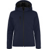 CLIQUE Bunda Padded Hooded Softshell Women, dámská COT67095307302-dark navy M Navy tmavá
