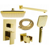 Mexen Uno DR62 podomietkový sprchový set, zlatý - 71435DR62-50