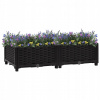 Kvetináč plast čierny VidaXL 80 cm x 40 x 23 cm