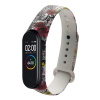POUZE TPU náramek pro Xiaomi Mi Band 3 nebo Mi Band 4 nebo Mi Band 5 nebo Mi Band 6 Barva: Bílý náramek s více květy vícebarevný