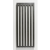 PMH Darius kúpeľňový designový radiátor 1500/600 (v/š), 647 W, čierna štruktúra PMH DA2BL