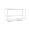 Policový regál Trestles RH 900x1200x300, nosnosť 1050 kg, 3 police Farba: biela, Typ police: biela HDF 5 mm