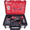 Set Worcraft XCUBE003 Toolbox, brúska 125mm, 2x 4.0 Ah akumulátor, 1x nabíjačka, uhlová