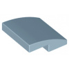 15068 Sand Blue Slope, Curved 2 x 2 x 2/3 (Pískově modrý svah, zakřivený 2 x 2 x 2/3)