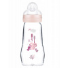 Mam Detská antikoliková sklenená fľaša Feel Good 260 ml Ružová
